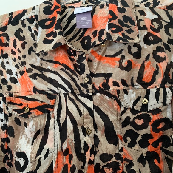 Jaclyn Smith Size XL Animal Print Shift - Picture 4 of 9